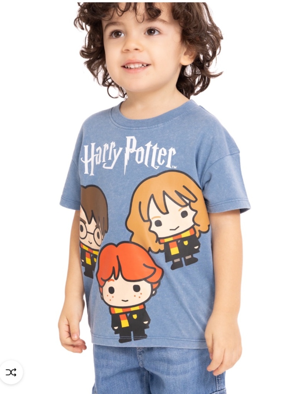 Harry Potter Toddler Blue Unisex Graphic Short Sleeve Tee Shirt Size 5T NWT - Picture 2 of 7